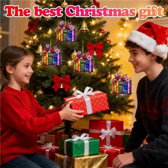 Acrylic Book Ornament Stained Glass Style Window Hanging for Book Lovers - Picture 6 of 7